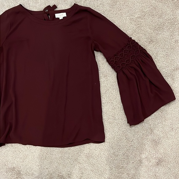 Loft Outlet Blouse with Bell Sleeves - Picture 7 of 8